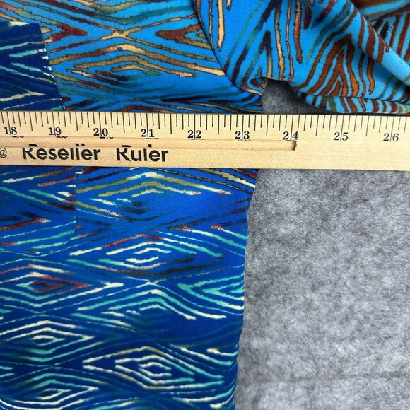 Vintage Pineapple Connection Hawaiian Shirt Men S Blue Disco Short Sleeve - Picture 9 of 10